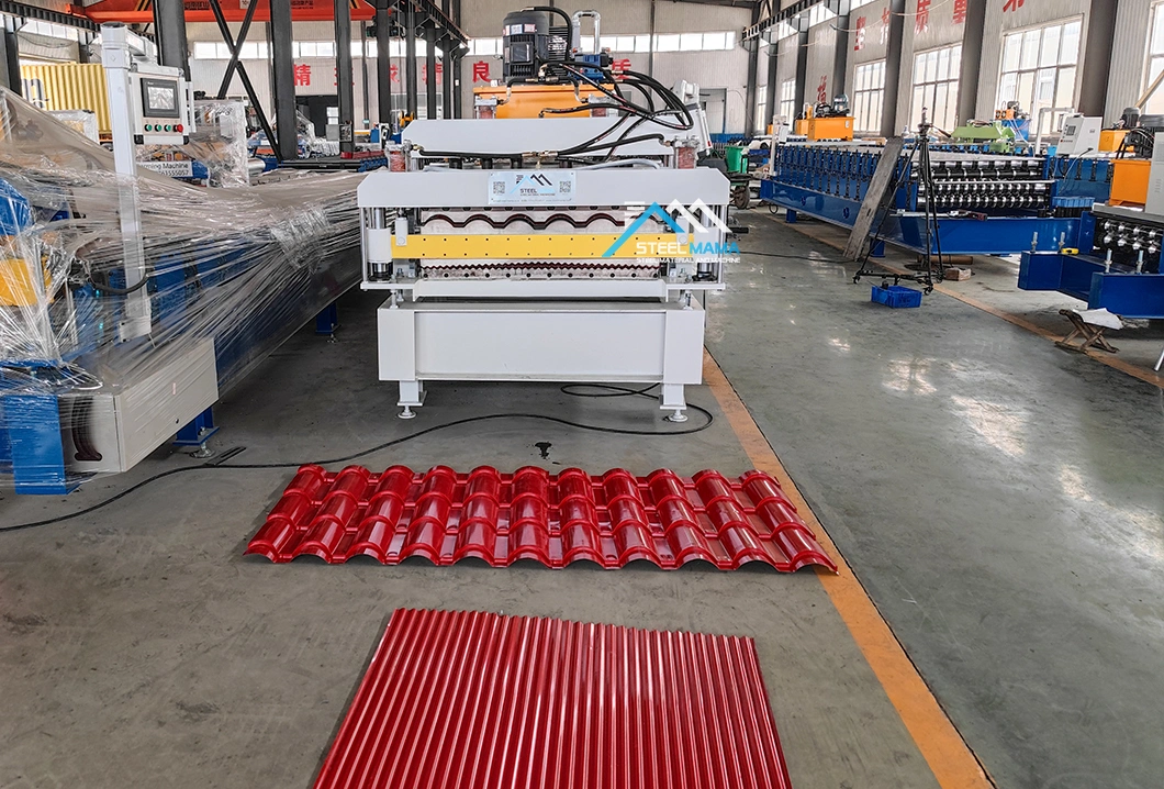 New Type Building Material 1071 Corrugated and 960 Glazed Tile Colored Metal Iron Panel Double Layer Roll Forming Machine Equipment